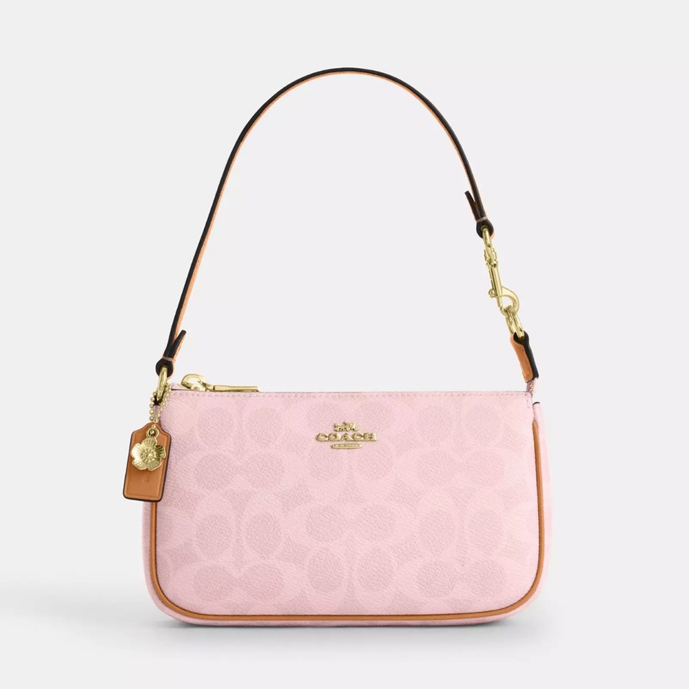 Authentic Coach Nolita 19 Powder Pink signature canvas
